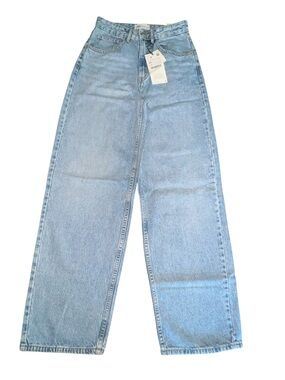 Zara Wide Leg Mid-Rise Full Length Jeans XS NWT
